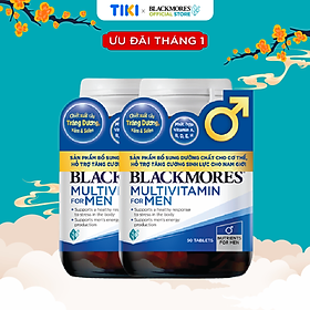 Combo 2 Lọ Vitamin Tổng Hợp Hỗ Trợ Sức Khỏe Nam Giới Blackmores Multivitamin For Men 50 Viên/Lọ