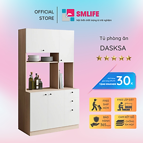 Mua Tủ nhà bếp bằng gỗ công nghiệp thiết kế hiện đại SMLIFE Dasksa
