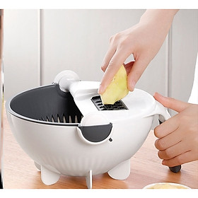 Mua Dụng cụ cắt rau  củ  quả đa năng LISL091 kèm chậu và rổ 9 in 1