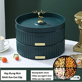 Mua Khay Mứt 2 Tầng Núm Hình Hươu Con  Hộp Đựng Bánh Kẹo Sang Trọng Hiện Đại  Khay Đựng Đồ Cao Cấp Nhựa PP Cấp Thực Phẩm