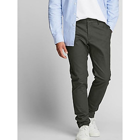 Quần Kaki Nam MEN Slim Fit Chino Flat Front Pants OLIVE - SIZE 33