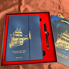 Combo Bộ Giftset Bút BJ001 & Sổ Tay chất liệu da PU cao cấp thay giấy tiện lợi dành cho doanh nhân,dùng làm qua tặng cho sếp,quý nhân và những người thân yêu.