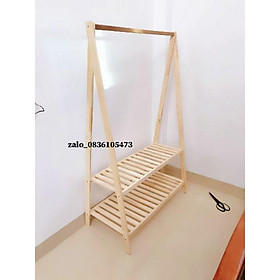 Mua Kệ treo quần áo chữ A 2 tầng bằng gỗ