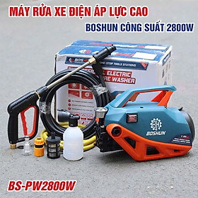 Mua Máy rửa xe Boshun Áp lực cao 160 Bar - Công Suất lớn 2800W - BS-PW2800W - Có Áp Chống Giật  Chống Cháy- Bảo Hành Chính Hãg 6 tháng