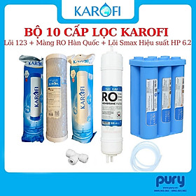 Mua Combo 10 Lõi lọc Karofi - Đúc Nguyên Khối SMAX Hiệu Suất Cao HP 6.2 - Màng RO 100GDP USA - Alkaline - Hydrogen - Hàng Chính Hãng