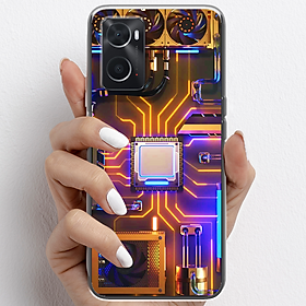 Ốp lưng cho Oppo A76, Oppo A96 nhựa TPU mẫu Chip CPU máy tính