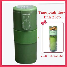 [HÀNG CHÍNH HÃNG] Máy Làm Sữa Hạt SNAPBEE Mini Màu Xanh - Làm Sinh Tố, Nấu Cháo, Soup - Nhanh, Dễ Vệ Sinh