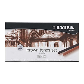 Hộp bút sáp 12 màu nhập khẩu Đức LYRA Brown Tones