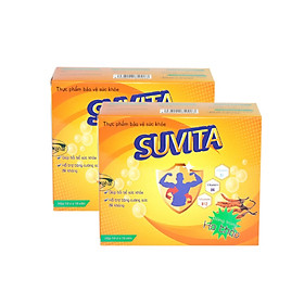 Combo 2 Hộp Đạm Bổ SUVITA giúp bồi bổ sức khỏe, tăng cường sức đề kháng , sử dụng Cho Người Làm Việc Qúa Sức (Hộp 10 vỉ x 10 viên)