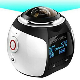 V1 Panoramic camera 360 độ 4K lặn không thấm nước DV WiFi VR Máy ảnh thực tế ảo (Trắng) Màu: Trắng