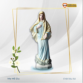 Tượng sứ - Mẹ Mễ Du  17cm