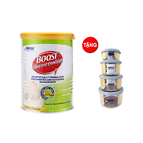 Sản phẩm dinh dưỡng y học BOOST GLUCOSE CONTROL lon 400g - Tặng hộp đựng gia dụng