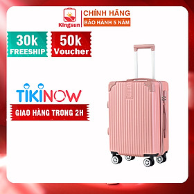 Vali du lịch Vali kéo size 20inch KS-218 - Vàng Hồng