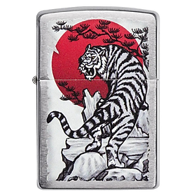 Bật Lửa Zippo Chính Hãng Mỹ Hình Con Hổ Asian Tiger Design - Chống Gió, Bảo Hành Trọn Đời