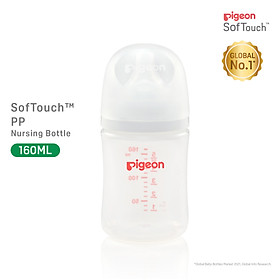 Bình sữa Pigeon PP Plus thế hệ III 160ml/240ml/330ml - 160ml (SS)