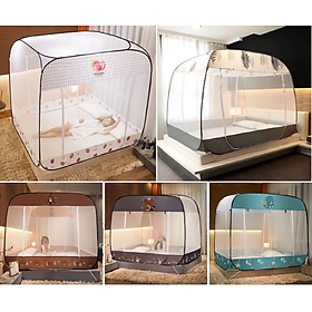 Mua Màn đỉnh vuông cao cấp gấp gọn thông minh kiểu dáng đỉnh vuông rộng rãi  thông thoáng - Mùng ngủ chống muỗi đủ kích cỡ phù hợp với mọi loại giường  khung thép dẻo cực bền dễ uốn gấp gọn khi không dùng