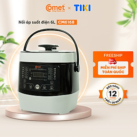 Mua Nồi áp suất điện tử đa năng 6 lít Comet CM6168 – bảng điều khiển điện tử  chống dính  tiết kiệm điện – Hàng chính hãng