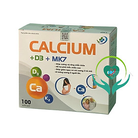 Canxi NANO CALCIUM D3 MK7 -Hộp 100 Viên - Chắc Khỏe Xương