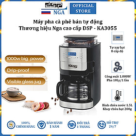 Máy pha cà phê bán tự động thương hiệu DSP KA3055 - Công suất 1000W - HÀNG NHẬP KHẨU 