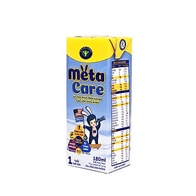 Thùng sữa nước pha sẵn Nutricare Metacare - phát triển toàn diện cho trẻ từ 1 tuổi (180ml x 48 hộp)