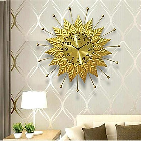 Đồng hồ treo tường GCLOCK loại to KT 70x70  cao cấp làm từ kim loại sơn tĩnh điện chạy máy kim trôi chuẩn