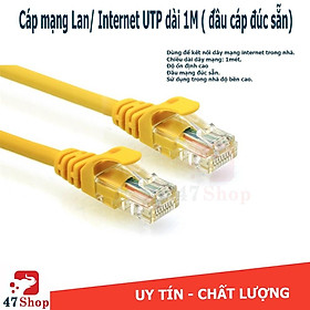 Mua Cáp Mạng Đúc CAT5e Dài 1M Bấm Sẵn Hai Đầu