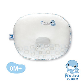 GỐI NẰM CHO BÉ TỪ SƠ SINH 0-6 THÁNG ORGANIC HỖ TRỢ ĐẦU CHO BÉ KUKU - KU2083