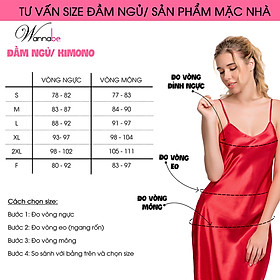 Đầm ngủ phi lụa cao cấp Wannabe DNS22 cổ yếm cut-out lưng nữ tính quyến rũ