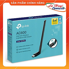 Bộ Chuyển Đổi USB Wifi TP-Link Archer T2U Plus Công Suất Cao AC600 - Hàng Chính Hãng