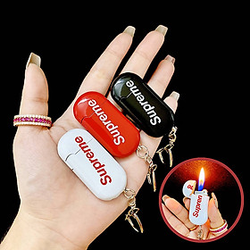 Mua Bật Lửa Móc Khóa Supreme Mini Gas Đá Rãnh Tay – Xài Gas