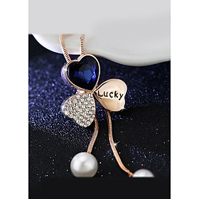 Dây chuyền dài cỏ 3 lá lucky bh3002