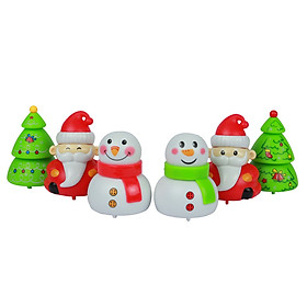 Mini Santa Claus Snowman hình xe chạy thủ công băng trớn ngược đồ chơi trẻ