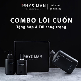 Combo sữa tắm gội nam Rhys Legend 3 in 1 & Dung dịch vệ sinh nam Ultimate & Nước hoa Homme Rhys Man - Hàng chính hãng