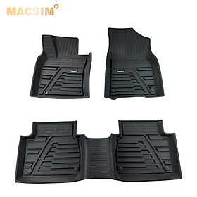 Thảm lót sàn xe ô tô Kia Sonata 2020- nay nhãn hiệu Macsim - chất liệu nhựa TPE đúc khuôn cao cấp - màu đen