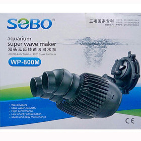 Máy thổi luồng Sobo-WP800M (25W - 20.000 L/H) tạo dòng nước, làm sạch chất bẩn trong hồ