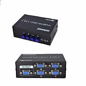 Bộ Gộp Chuyển Đổi VGA Vào 4 Ra 1- Tặng Kèm Dây VGA