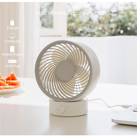 Quạt Để Bàn Xoay 180 Độ Xiaomi 3LIFE 330 Sạc USB