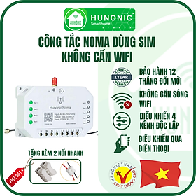 Công Tắc Noma - Điều khiển mọi thiết bị từ xa qua điện thoại dùng Sim│Điều khiển không cần Wifi