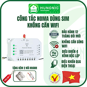 Mua Công Tắc Noma - Điều khiển mọi thiết bị từ xa qua điện thoại dùng Sim│Điều khiển không cần Wifi -2022