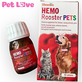 Hemo Rooster Pets tạo máu, bổ sung vitamin và khoáng chất cho thú cưng (Vemedim)