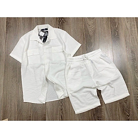Bộ quần áo nam chất liệu đũi dày, mịn fullsize - bn283 - Azila