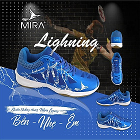 Giày Bóng Chuyền, Cầu Lông Nam Nữ Mira 19.1 LINING Thương Hiệu Mira Chất Liệu Da Bóng, Đế Kep Cao Su Tự Nhiên Chống Bào Mòn