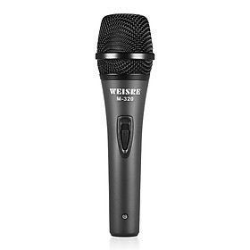 Professional Dynamic Moving-coil Vocal Handheld Microphone Cardioid with 16ft XLR-to-1/4" Detachable Cable for Karaoke