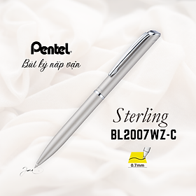 Set Bút Ký Cao Cấp Pentel BL2007 Ngòi 0.7mm Mực Xanh Mới Có Gác Bút Sang Trọng | Thiết Kế Bút Nắp Vặn Thanh Lịch