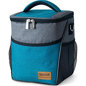 Leakproof Insulated Cooler Bag Lunch Bag for Outdoor Camping Picnic Beach Grocery Shopping
