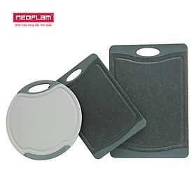 Mua  Hàng chính hãng  Bộ 3 thớt sạch Neoflam Flutto M-S-R.Thớt được đúc bằng nhựa PP  đảm bảo an toàn vệ sinh thực phẩm