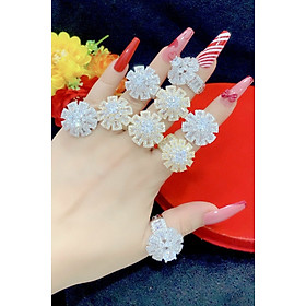 Nhẫn nữ mạ vàng or bạch kim bền màu
