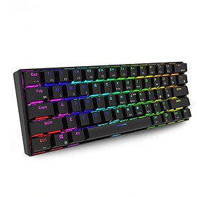Mua Bàn Phím Cơ Không Dây RK61 RGB - Chính Hãng Royal Kludge. 61 phím  Led RGB rực rỡ  pin bền  thiết kế đẹp  nhỏ gọn  dễ sử dụng  dễ dàng mang theo. Đủ màu sắc và Switch