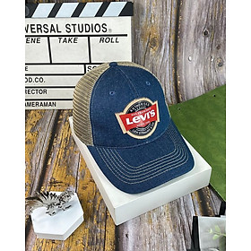 Nón kết, mũ lưỡi trai LV vải jeans phối lưới form chuẩn thời trang cao cấp