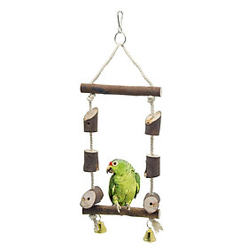 Bird Swing Pet Bird Parrot Parakeet Cage Hammock Swing Toy Hanging Toy S